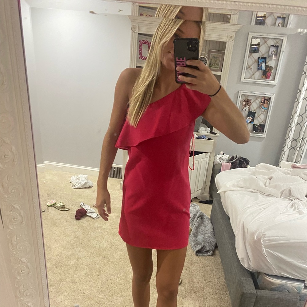 French connection Ruth One shoulder dress